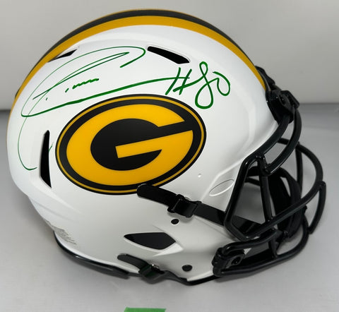 Packers DONALD DRIVER Signed Full Size LUNAR Authentic Speed Helmet AUTO - JSA