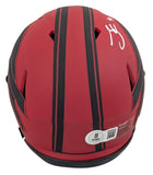 Bills James Cook Authentic Signed Alternate Rave Speed Mini Helmet BAS Witnessed