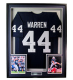 Tyler Warren Autographed Blue Custom Football Jersey Penn State Framed JSA 92714