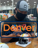 Hines Ward Autographed Pittsburgh Steelers Lunar Mini Helmet Beckett 34103