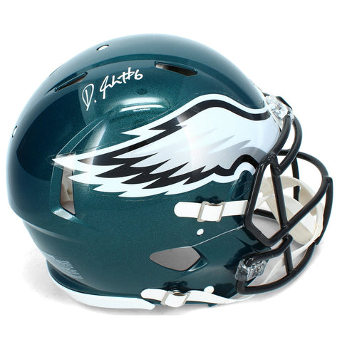 DeVonta Smith Autographed Philadelphia Eagles Speed Authentic Helmet Beckett