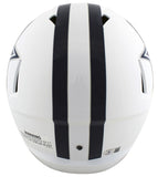 Cowboys Tony Dorsett Signed Flat White Full Size Speed Rep Helmet BAS Witnessed
