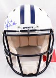 Dak Prescott Signed Cowboys F/S Flat White Speed Authentic Helmet - Beckett W