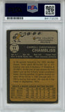 Chris Chambliss Autographed 1973 Topps #11 Trading Card PSA Slab 43813