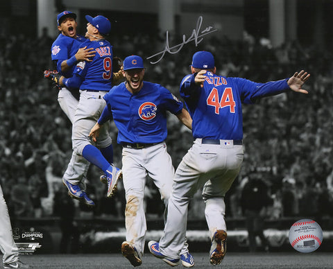 Addison Russell Signed Cubs 2016 WS Infielders Spotlight 8x10 Photo - (SS COA)