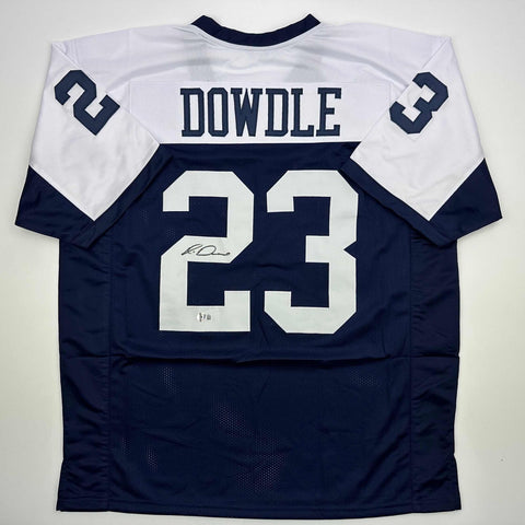 Autographed/Signed Rico Dowdle Dallas Thanksgiving Day Jersey Beckett BAS COA