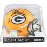 Sterling Sharpe Autographed Green Bay Packers Helmet Mini w/HOF Beckett 58526