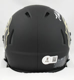 Travis Hunter Autographed Colorado Buffaloes Speed Mini Helmet - Beckett W Holo