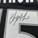 Signed Carmelo Anthony Syracuse Orange Black Jersey Fanatics COA