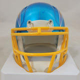 LADAINIAN TOMLINSON SIGNED CHARGERS FLASH SPEED MINI HELMET BECKETT QR