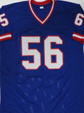 NY Giants Linebacker LAWRENCE TAYLOR Signed Custom Replica Blue Jersey AUTO BAS