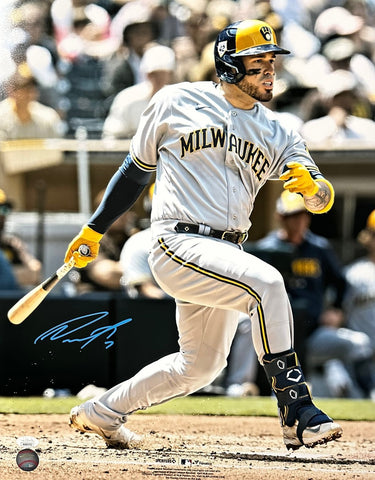 Milw Brewers Catcher VICTOR CARATINI Signed 16x20 Photo #4 AUTO - JSA