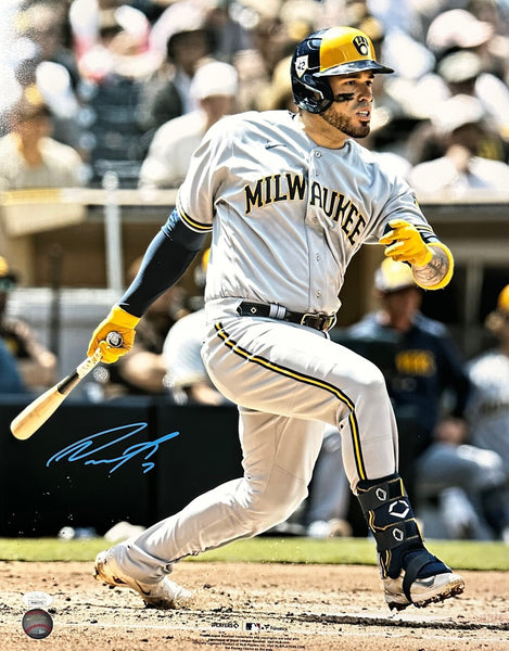 Milw Brewers Catcher VICTOR CARATINI Signed 16x20 Photo #4 AUTO - JSA