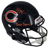 D.J. Moore Autographed "Bear Down!" Bears Authentic SpeedFlex Helmet Beckett