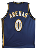 Gilbert Arenas "Agent 0" Authentic Signed Blue Pro Style Jersey BAS Witnessed