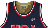 Magic Johnson "92 Dreamteam" Signed Navy Nike Team USA Jersey BAS Wit #2W898640