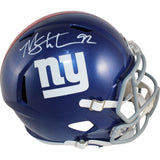 Michael Strahan Autographed/Signed New York Giants Spd F/S Helmet Beckett 49844