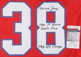 Roland James Signed New England Patriots Jersey Twice Inscribed (JSA COA) R.B.