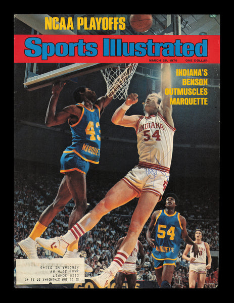 Kent Benson Autographed Signed Sports Illustrated Cover Indiana SKU #238118