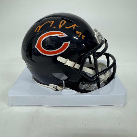 Autographed/Signed Montez Sweat Chicago Bears Mini Football Helmet Beckett BAS C