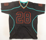 De'von Achane Signed Miami Dolphins Alternate Jersey (Beckett) 2023 Draft Pck RB