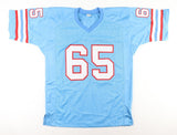 Elvin Bethea Signed Houston Oilers Jersey (Sports Intg) 8xPro Bowl Defensive End
