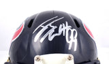 JJ Watt Autographed Houston Texans Speed Mini Helmet- Beckett W Hologram *Silver