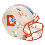 Champ Bailey Autographed Denver Broncos RETRO Speed Authentic Helmet Beckett