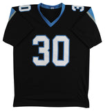Chuba Hubbard Authentic Signed Black Pro Style Jersey BAS Witnessed 2