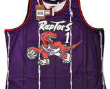 RAPTORS TRACY MCGRADY AUTOGRAPHED PURPLE AUTHENTIC M&N JERSEY XXL BECKETT