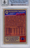 Warren Moon Autographed 1985 Topps #251 (Grade 10) Slabbed BAS 39930