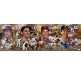 Yogi Berra, Carlton Fisk, Johnny Bench Signed Unframed 12x36 MLB Pamoramic Photo