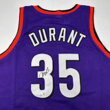 Autographed/Signed Kevin Durant Phoenix Purple Basketball Jersey Beckett BAS COA