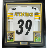 FRAMED Signed MINKAH FITZPATRICK 35x39 Pitt White Jersey PSA COA