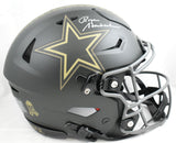 Roger Staubach Signed Cowboys F/S Salute 2025 SpeedFlex Helmet - Beckett W Holo