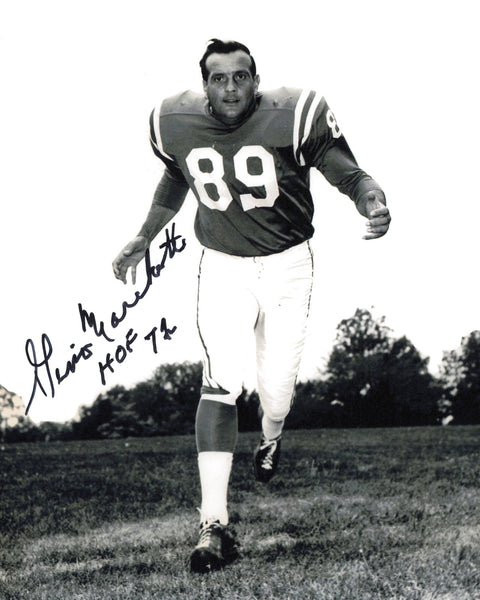 Gino Marchetti Autographed 8x10 Photo Baltimore Colts "HOF 72" SKU #245945