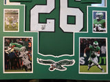 FRAMED PHILADELPHIA EAGLES SAQUON BARKLEY AUTOGRAPHED JERSEY BECKETT COA