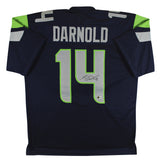 Sam Darnold Authentic Signed Navy Blue Pro Style Jersey Autographed BAS Witness