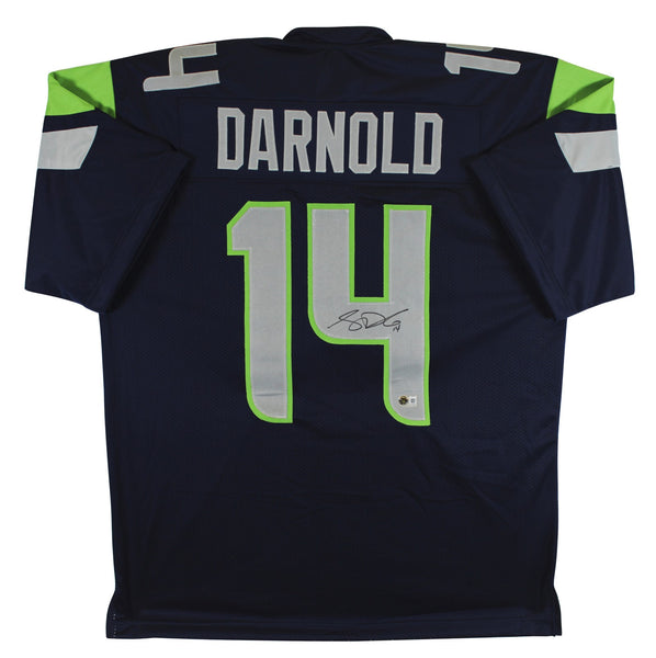 Sam Darnold Authentic Signed Navy Blue Pro Style Jersey Autographed BAS Witness