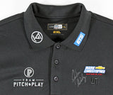 John Daly Authentic Signed Match Worn Black Loudmouth Polo Shirt BAS #BK84774