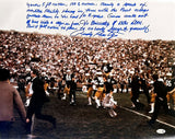 Rudy Ruettiger Signed 16x20 Notre Dame Photo 5 Foot Nothin Movie Quote JSA QR
