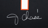 Bengals Ja'Marr Chase Authentic Signed Black Nike Game Framed Jersey BAS Witness