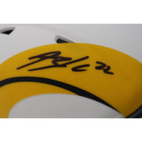 Blake Corum Autographed Los Angeles Rams Lunar Mini Helmet Beckett 48052