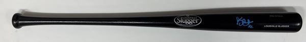 Brewers KYLE HARRISON Signed Louisville Slugger Black Bat AUTO - JSA
