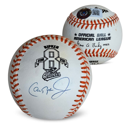 Cal Ripken Jr Autographed 2131 Consecutive Games Baseball Beckett COA With Case