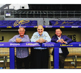 Coaches Johnson, Manieri, & Bertman Signed LSU Tigers Unframed 16x20 NCAA Photo
