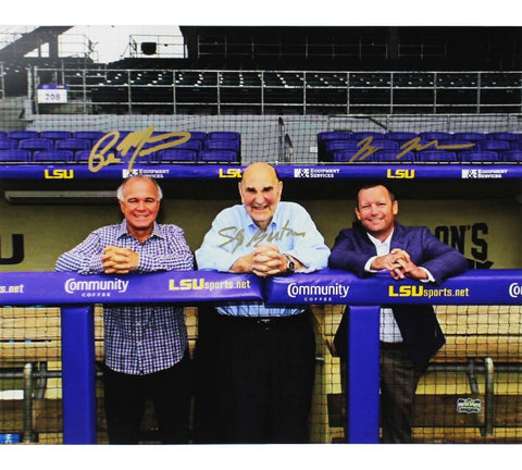 Coaches Johnson, Manieri, & Bertman Signed LSU Tigers Unframed 16x20 NCAA Photo