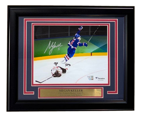 Megan Keller Signed Framed 8x10 USA Hockey 2026 Olympic Gold Photo Fanatics