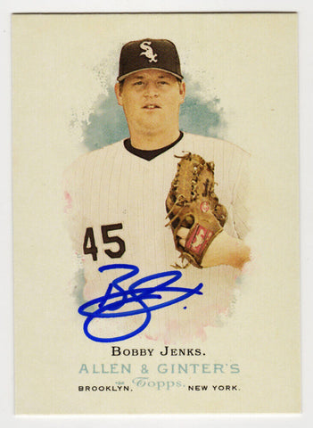 Bobby Jenks Autographed White Sox 2006 Allen & Ginter Card #197 - (SS COA)