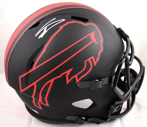 Stefon Diggs Autographed Buffalo Bills F/S Eclipse Speed Helmet - Beckett W Holo